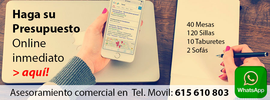 PRESPUESTOS PARA HOSTELERÍA Mobiliario